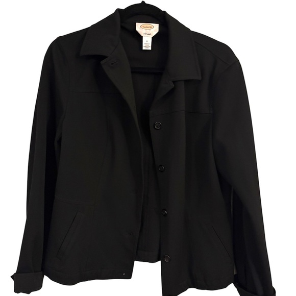 Talbots Jackets & Blazers - Talbots Blazer Deep Rich Black Women's Jacket Size 8 Vintage tag